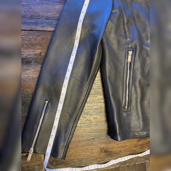 COPY - Men’s Karl Lagerfeld Motorcross Jacket 100% Genuine Leather New (Dead St… - Picture 13 of 15